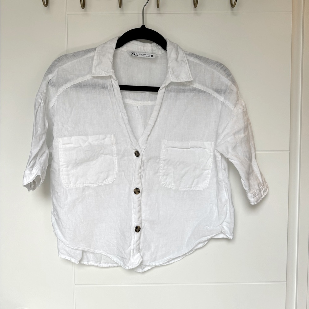 Zara Linen Blouse
